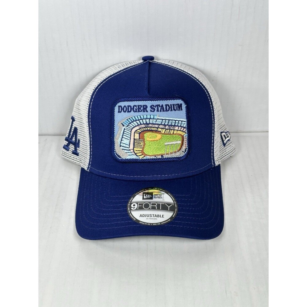 New Era 9FORTY LA Dodgers Stadium Patch A-Frame Adjustable Trucker Hat Cap OSFM